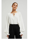 Moodo Бяла дамска блуза с воали