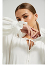 Moodo Бяла дамска блуза с воали