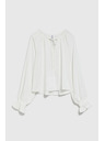 Moodo Бяла дамска блуза с воали