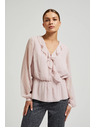 Moodo Розова дамска блуза с воали