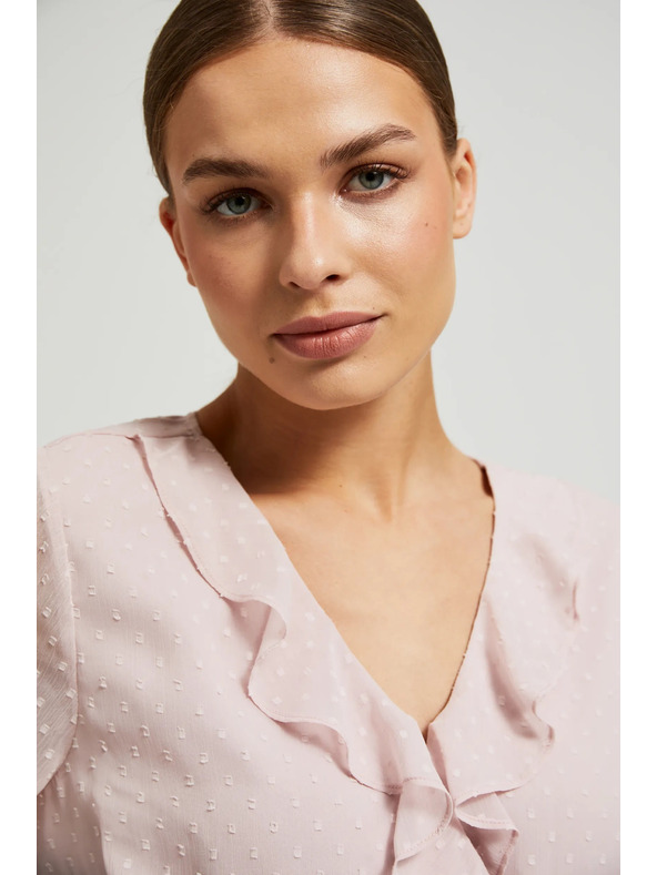 Moodo Розова дамска блуза с воали