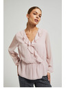 Moodo Розова дамска блуза с воали