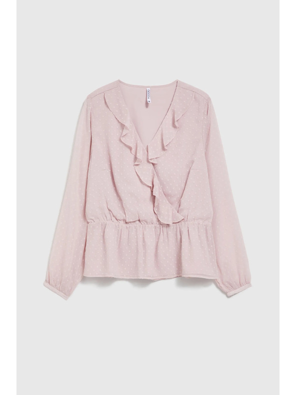 Moodo Розова дамска блуза с воали