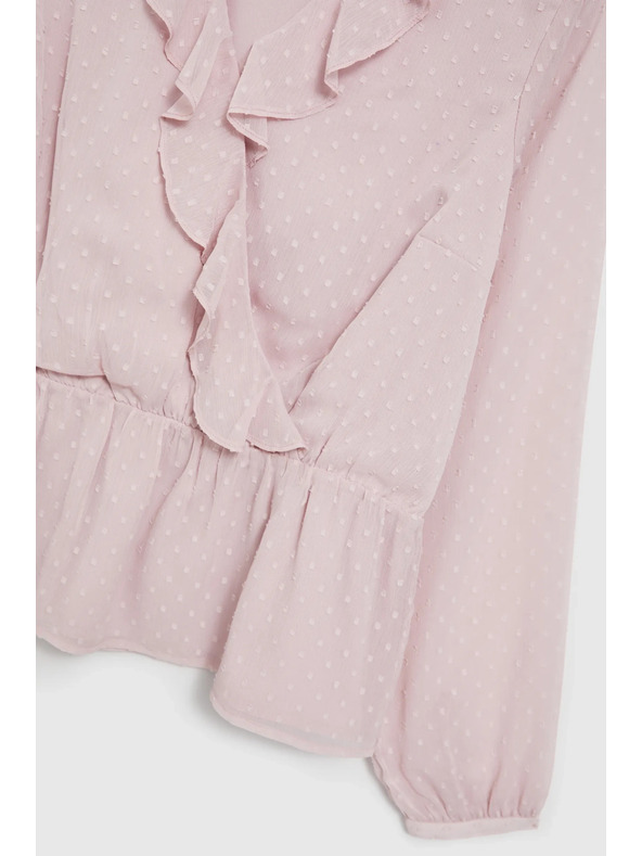 Moodo Розова дамска блуза с воали