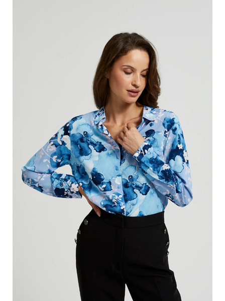 Moodo Тъмносиня дамска риза