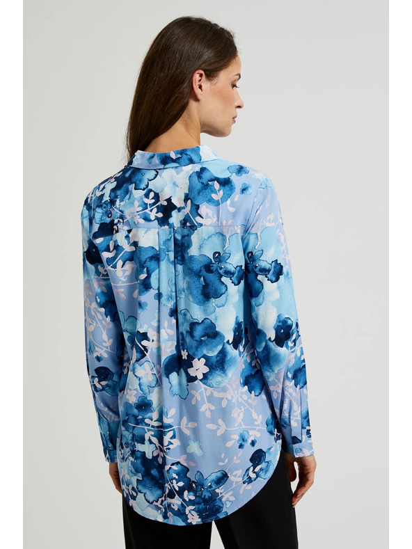 Moodo Тъмносиня дамска риза