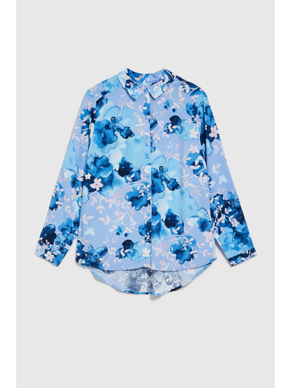 Moodo Тъмносиня дамска риза