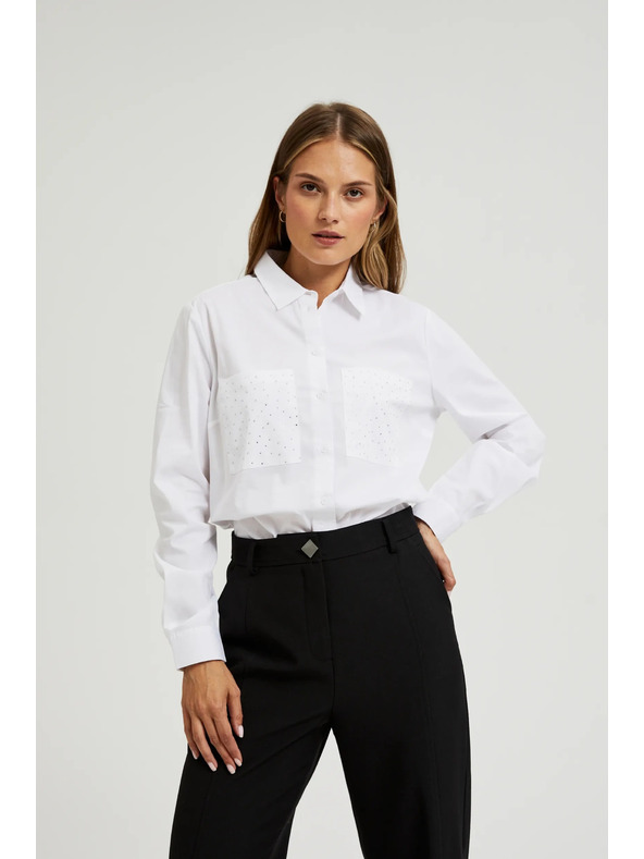 Moodo Бяла дамска риза