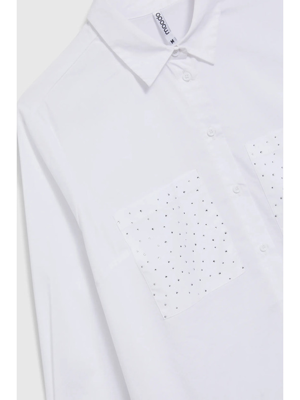 Moodo Бяла дамска риза