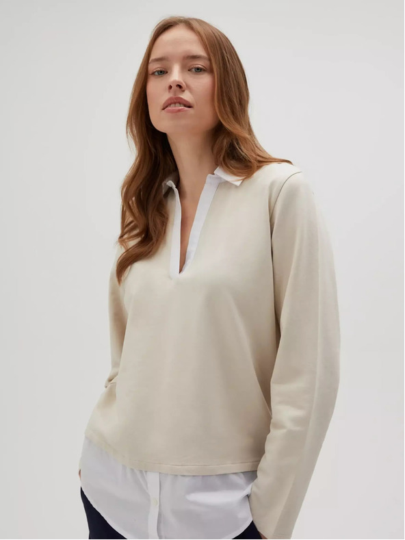 Moodo Бежов дамски суитшърт