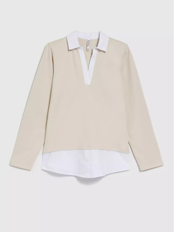 Moodo Бежов дамски суитшърт