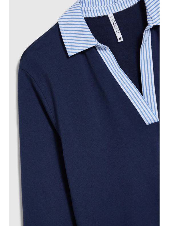 Moodo Тъмносин дамски суитшърт