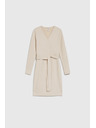 Moodo Светло бежова дамска рокля
