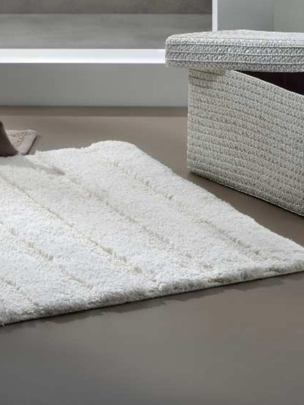 Kela Баня постелка Megan 100 x 60 см памук сивобял KELA