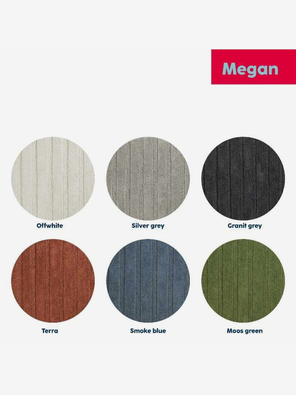 Kela Баня постелка Megan 120x70 см памук сивобял KELA