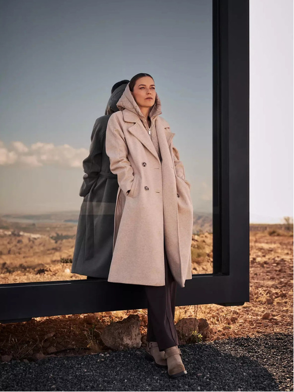 Moodo Бежово дамско яке