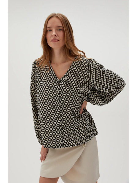 Moodo Черна дамска риза