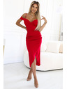numoco Миди рокля CALLIE с голи рамене
