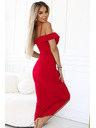 numoco Миди рокля CALLIE с голи рамене