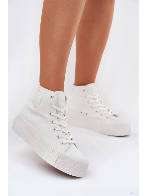 BIG STAR SHOES Дамски платнени маратонки на платформа Big Star