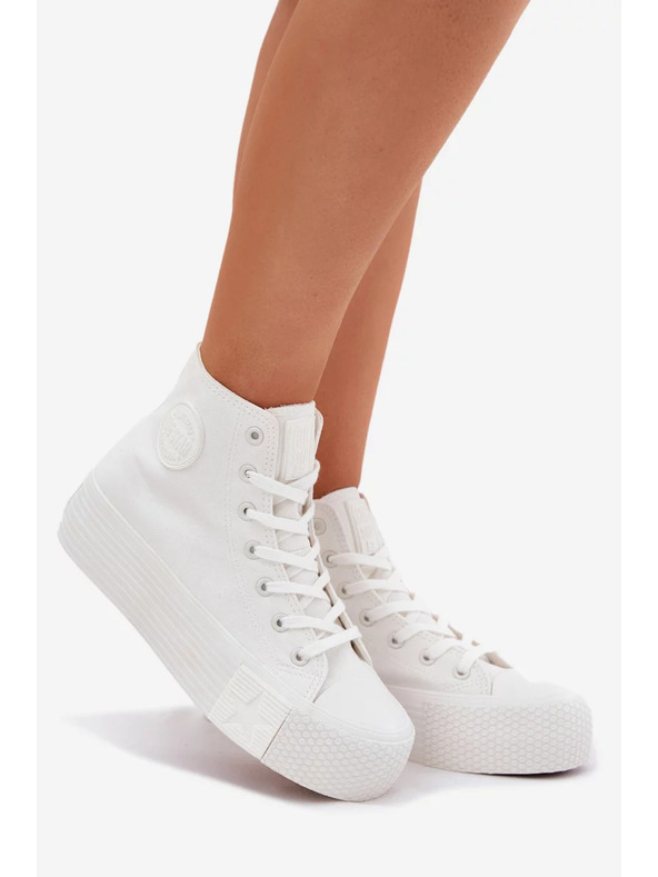 BIG STAR SHOES Дамски платнени маратонки на платформа Big Star