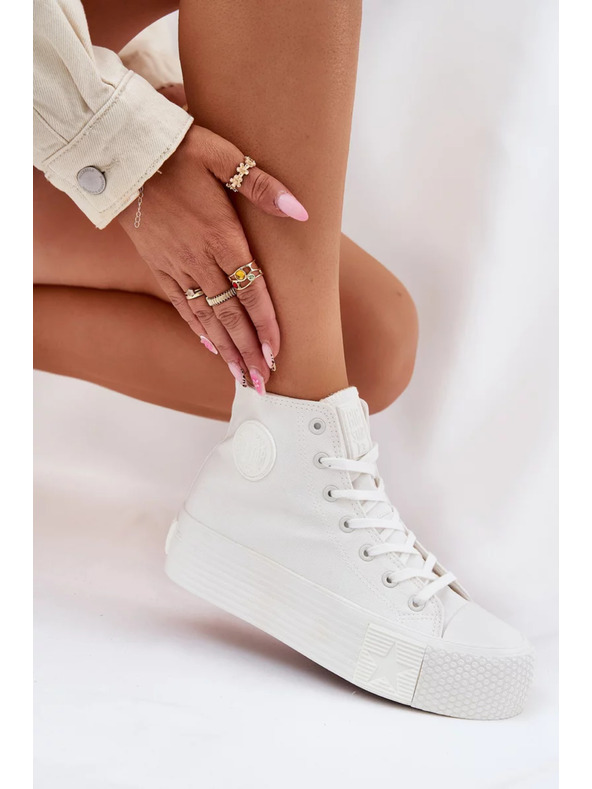 BIG STAR SHOES Дамски платнени маратонки на платформа Big Star