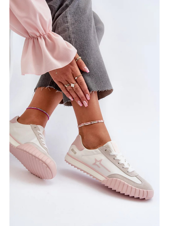 BIG STAR SHOES Дамски ниски маратонки Big Star Розови