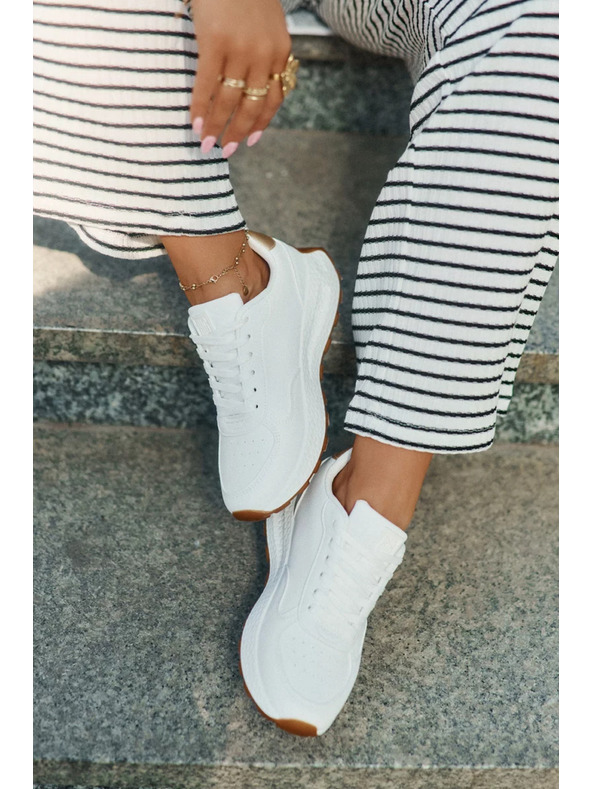 BIG STAR SHOES Дамски стилни обувки Big Star HI-POLY SYSTEM – бели