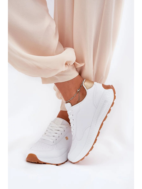 BIG STAR SHOES Дамски стилни обувки Big Star HI-POLY SYSTEM – бели