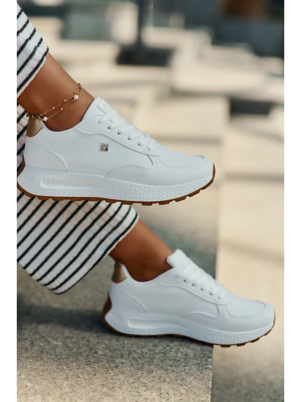 BIG STAR SHOES Дамски стилни обувки Big Star HI-POLY SYSTEM – бели