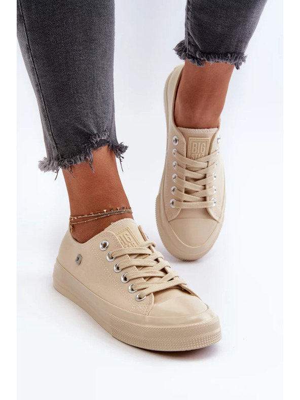 BIG STAR SHOES Класически дамски маратонки Big Star - Бежови