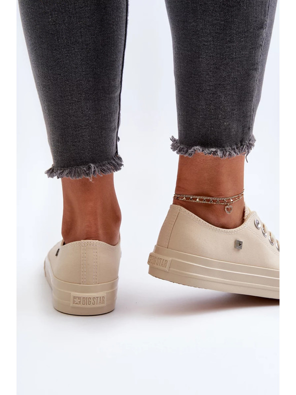 BIG STAR SHOES Класически дамски маратонки Big Star - Бежови