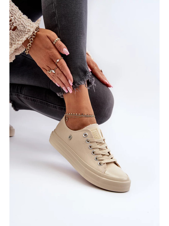 BIG STAR SHOES Класически дамски маратонки Big Star - Бежови
