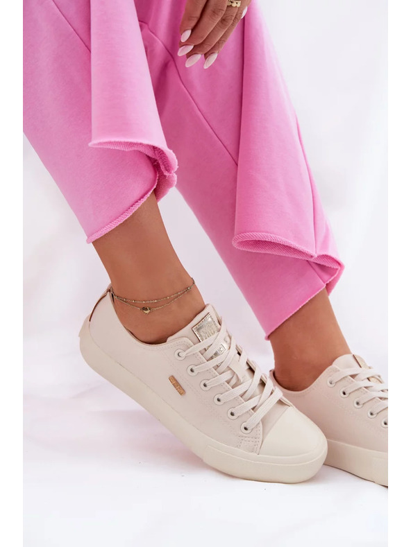 BIG STAR SHOES Дамски платнени маратонки Big Star – бежови