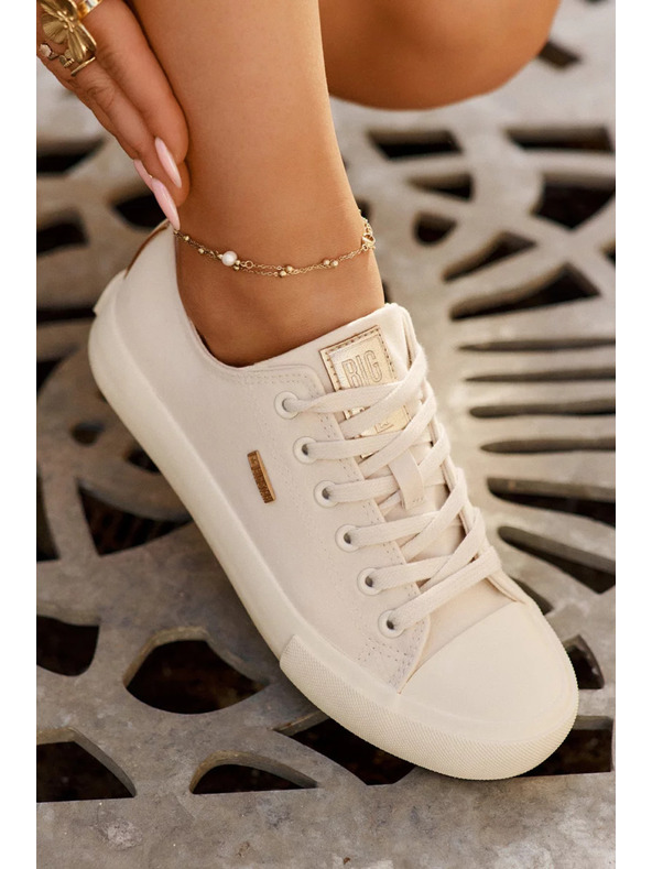 BIG STAR SHOES Дамски платнени маратонки Big Star – бежови