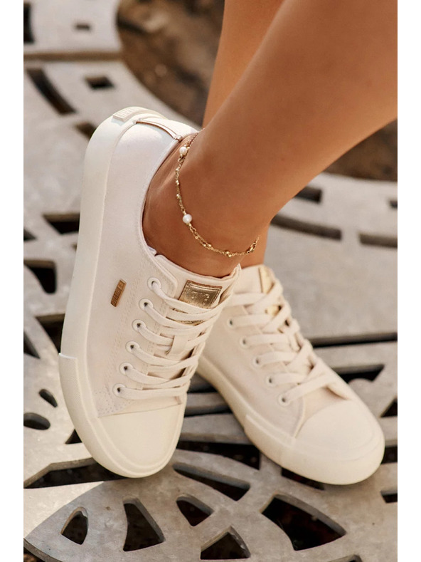 BIG STAR SHOES Дамски платнени маратонки Big Star – бежови