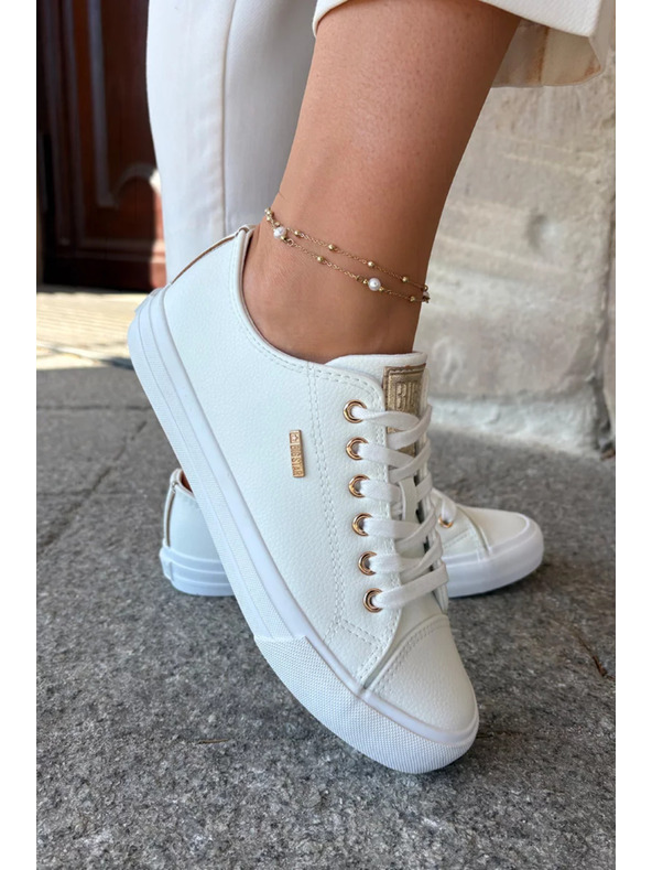 BIG STAR SHOES Дамски маратонки от еко кожа Big Star – бели