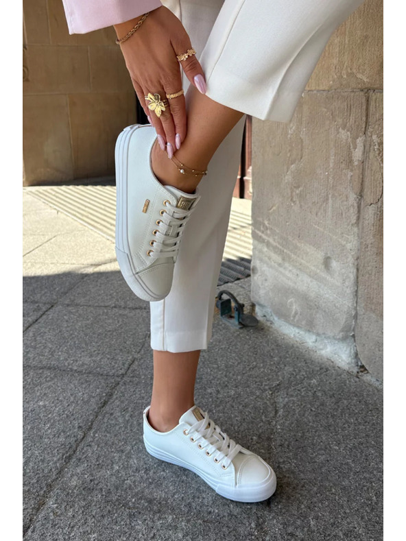 BIG STAR SHOES Дамски маратонки от еко кожа Big Star – бели