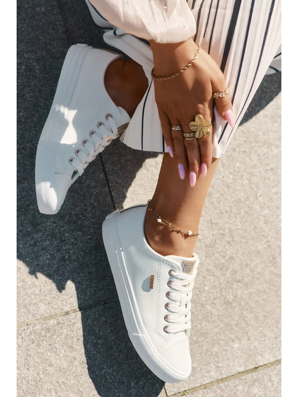 BIG STAR SHOES Дамски маратонки от еко кожа Big Star – бели