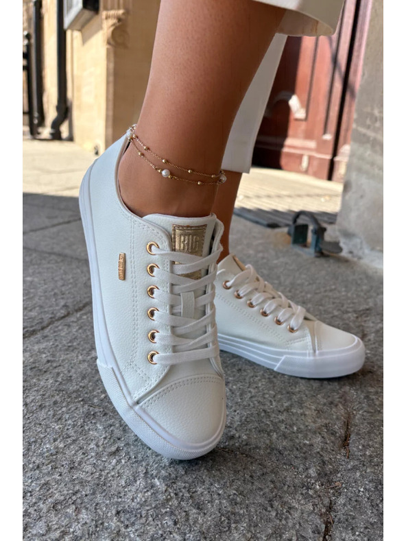 BIG STAR SHOES Дамски маратонки от еко кожа Big Star – бели