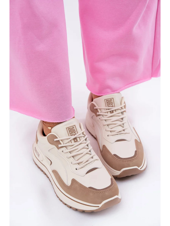 BIG STAR SHOES Дамски маратонки Big Star HI-POLY SYSTEM – бежови