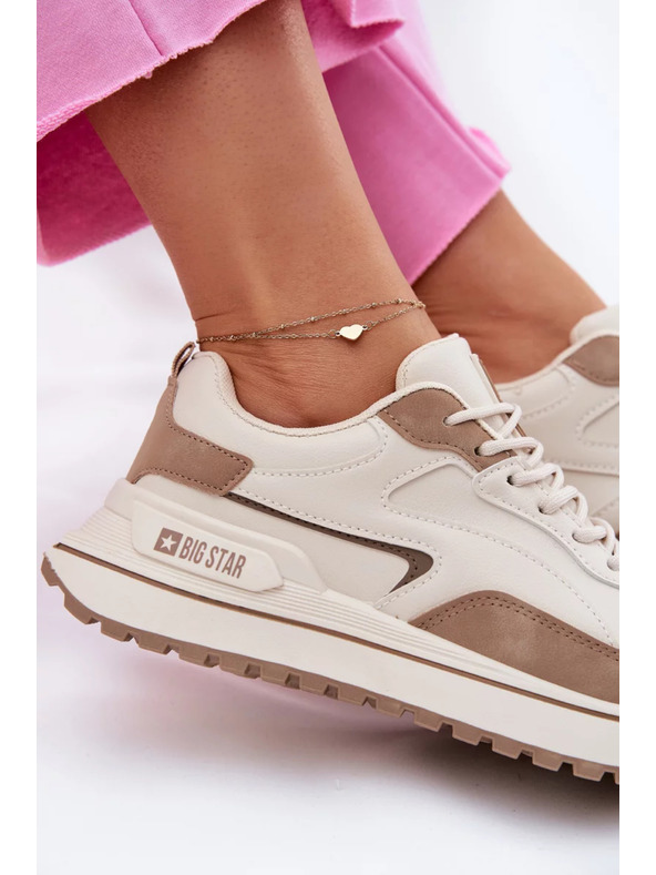 BIG STAR SHOES Дамски маратонки Big Star HI-POLY SYSTEM – бежови