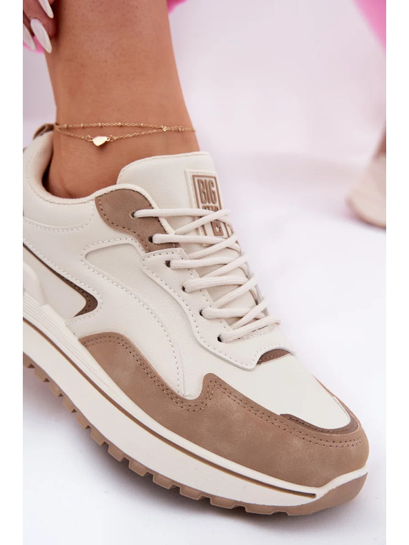 BIG STAR SHOES Дамски маратонки Big Star HI-POLY SYSTEM – бежови