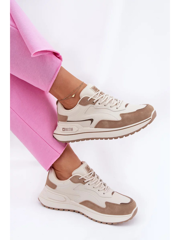 BIG STAR SHOES Дамски маратонки Big Star HI-POLY SYSTEM – бежови
