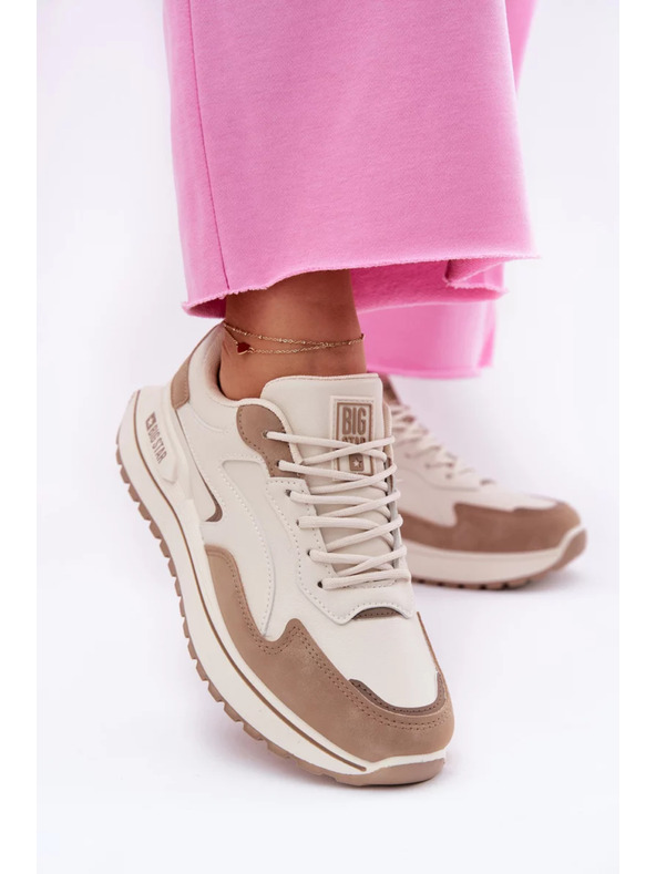 BIG STAR SHOES Дамски маратонки Big Star HI-POLY SYSTEM – бежови