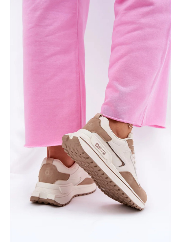 BIG STAR SHOES Дамски маратонки Big Star HI-POLY SYSTEM – бежови