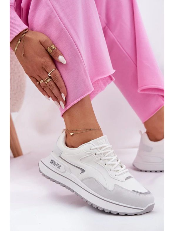 BIG STAR SHOES Дамски маратонки Big Star HI-POLY SYSTEM – бели