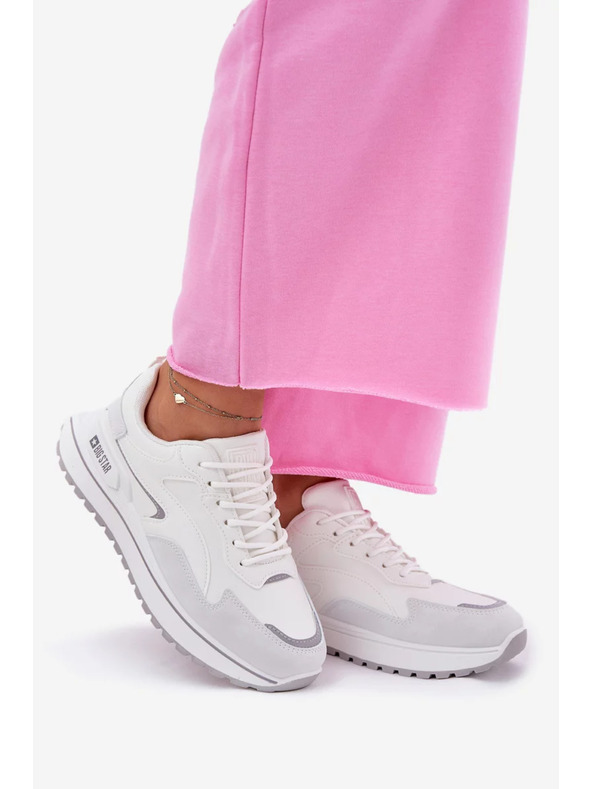 BIG STAR SHOES Дамски маратонки Big Star HI-POLY SYSTEM – бели