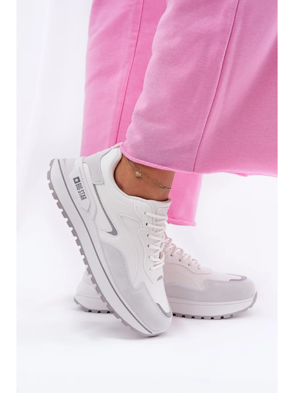 BIG STAR SHOES Дамски маратонки Big Star HI-POLY SYSTEM – бели
