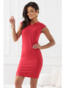 numoco Класическа прилепнала рокля в червен цвят